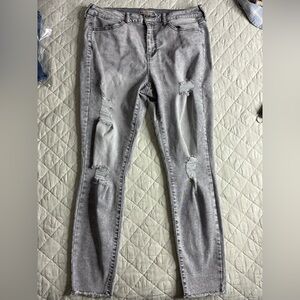 SO Women's High Rise Gray Jeans